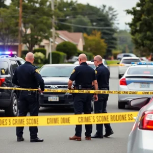 Law enforcement officers executing a drug operation in Brazos County.