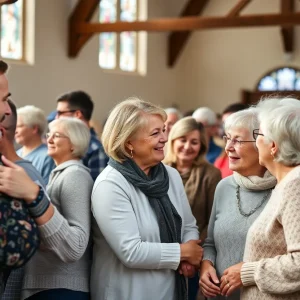 Community members gathering in remembrance of Marijane Kristof