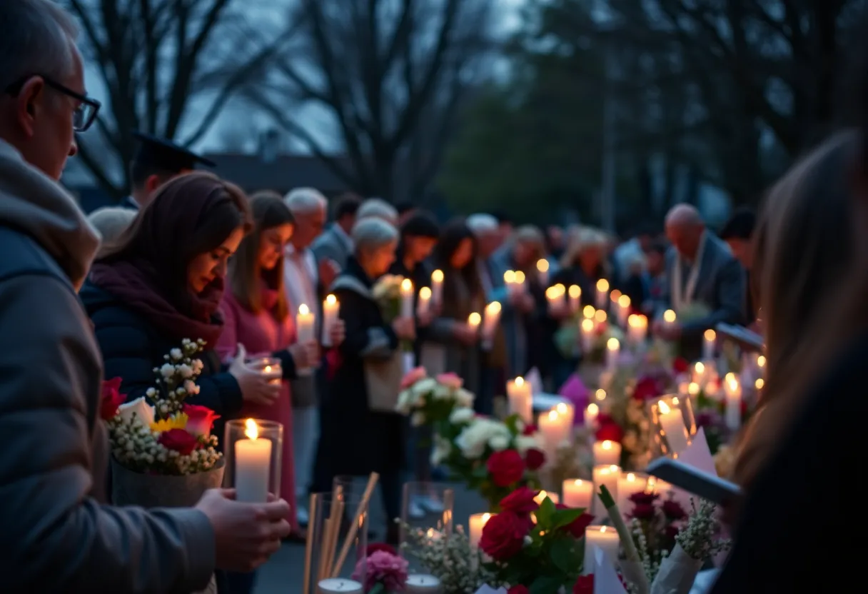 Community gathering in remembrance of Sgt. Mark Butler