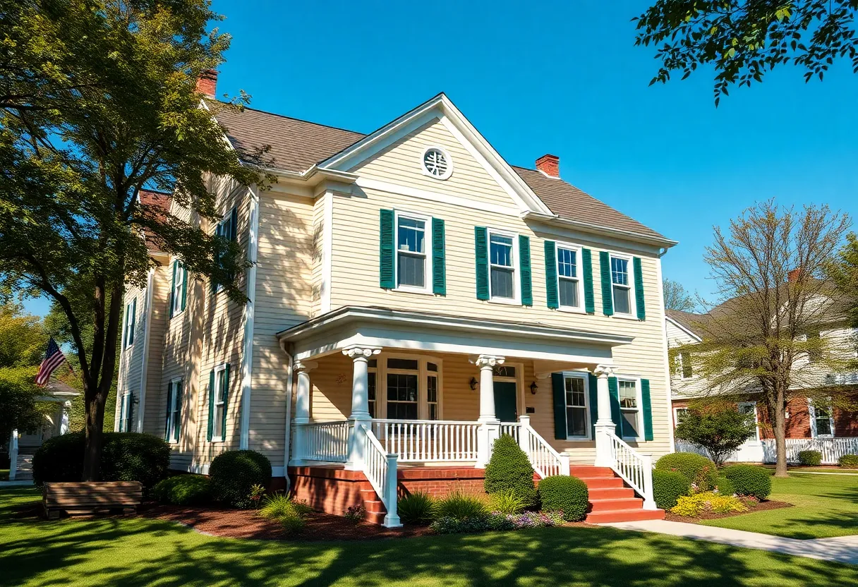 Exterior view of the maternal housing center in College Station