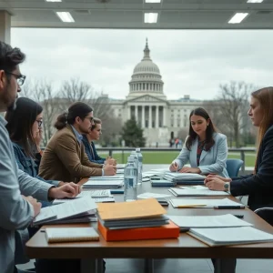 Researchers at Texas A&M discussing the impact of federal funding freeze