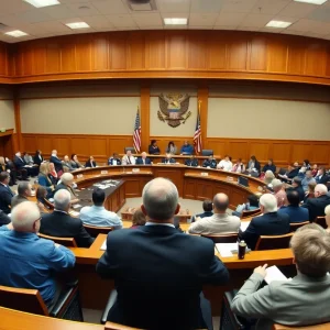 Brazos County city council meeting in progress