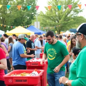 Celebration at the Aggie Ring Day festival in College Station in 2025