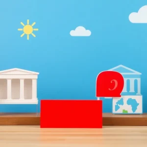 Visual representation of federal and state climate policy debate