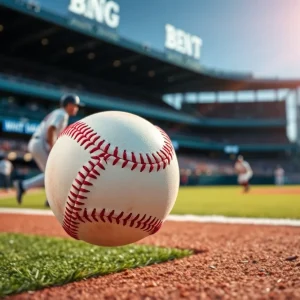 Baseball field symbolizing injury in a game context