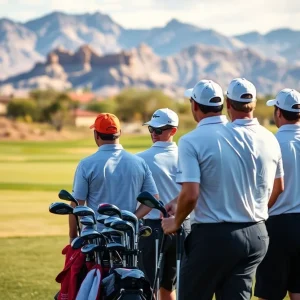 Texas A&M Women's Golf Team practicing for NCAA Regional