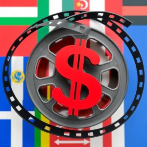 Artistic representation of film and tariffs