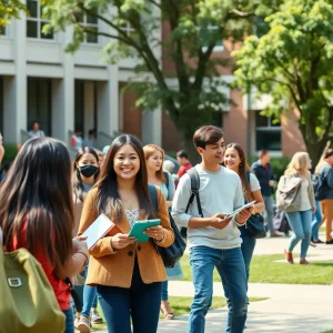 Students at West Texas A&M University engaged in educational activities