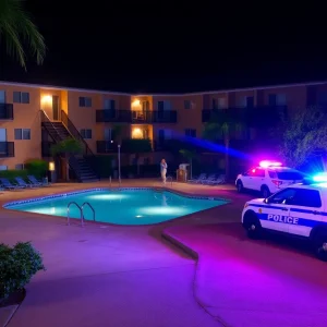 Police investigating a shooting at Campus Village Apartments in College Station.