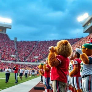 Texas A&M football stadium during a game