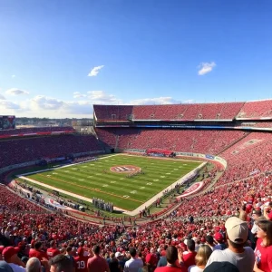 Vibrant crowd at Kyle Field during a Texas A&M football game