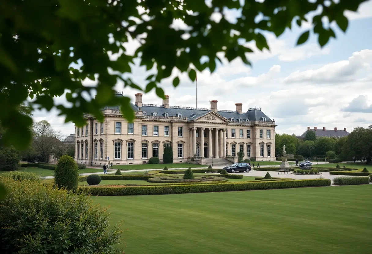 Lancaster House in London, the venue for US China trade talks.