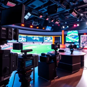 Advanced broadcasting studio at Texas A&M University