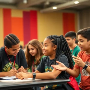Youth participating in competitions at the Texas 4-H Roundup