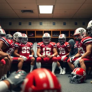 Texas A&M football team planning their strategy