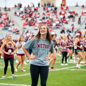 Student-athletes from West Texas A&M University competing in various sports.