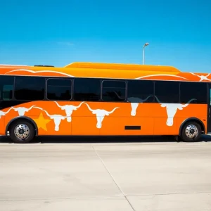 Longhorn Themed Airport Shuttle