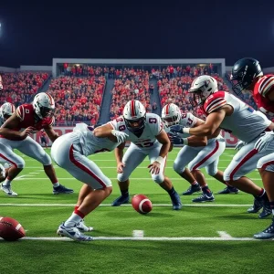 Texas A&M college football team showcasing defensive strategy