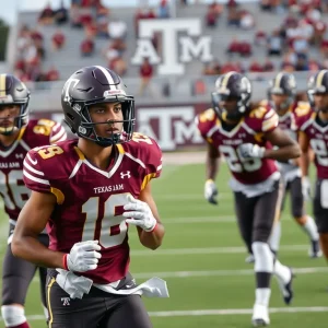 Texas A&M football recruits training together