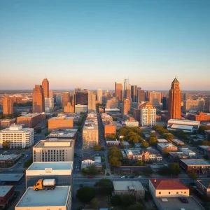 Texas City Skyline Reflecting Financial Challenges