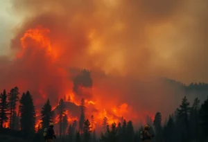 Firefighters battling the Canyon Fire