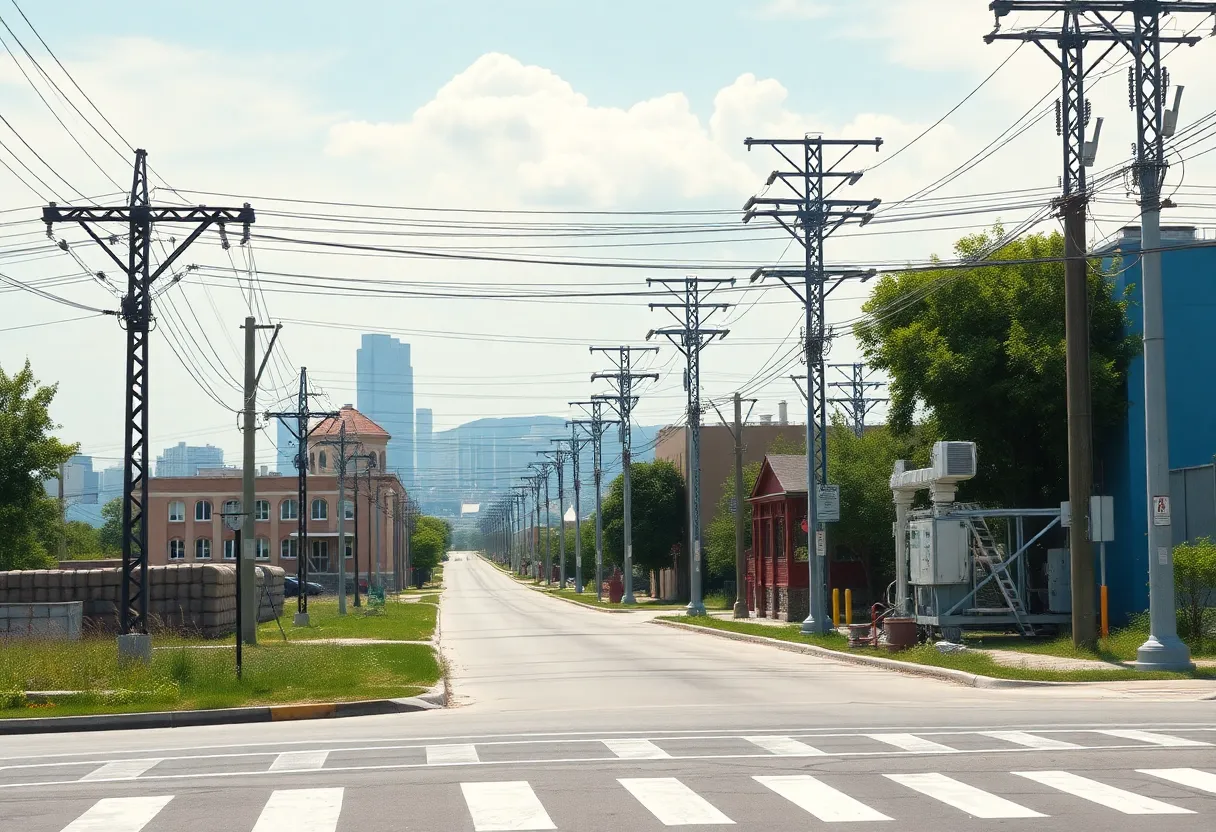 Landscape of College Station Electric Utility showcasing electric infrastructure