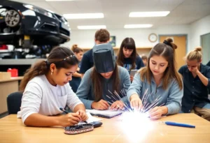 High school students participating in Career and Technical Education programs