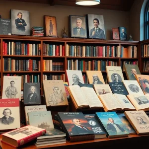 Artifacts and books showcased at Cushing Memorial Library