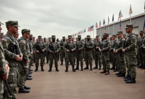 Soldiers at Fort Stewart showing solidarity after the shooting incident