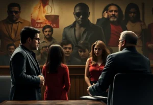 Gravano family in courtroom setting