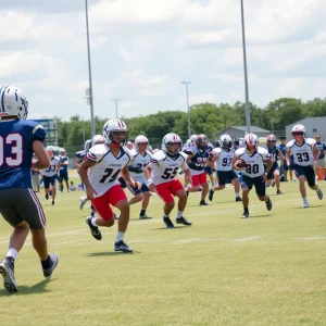 High school football teams competing in the State 7-on-7 Championships.