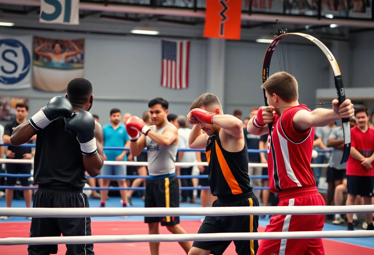 Athletes competing in the Summer Games of Texas