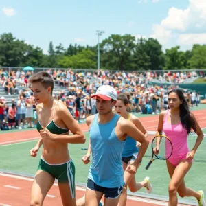 Summer Games of Texas athletes competing in various sports