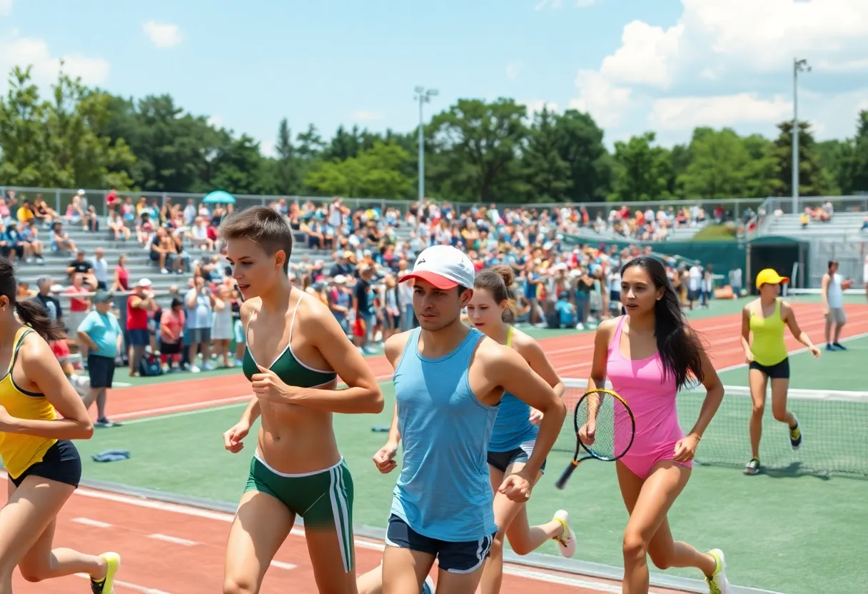 Summer Games of Texas athletes competing in various sports