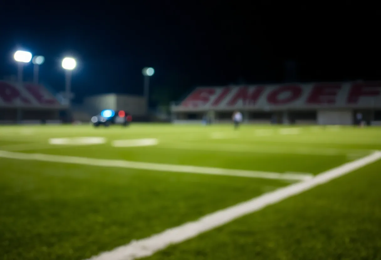 A U-Haul truck at an intersection in College Station, Texas.