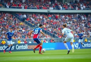 Arkansas soccer players competing against Texas A&M