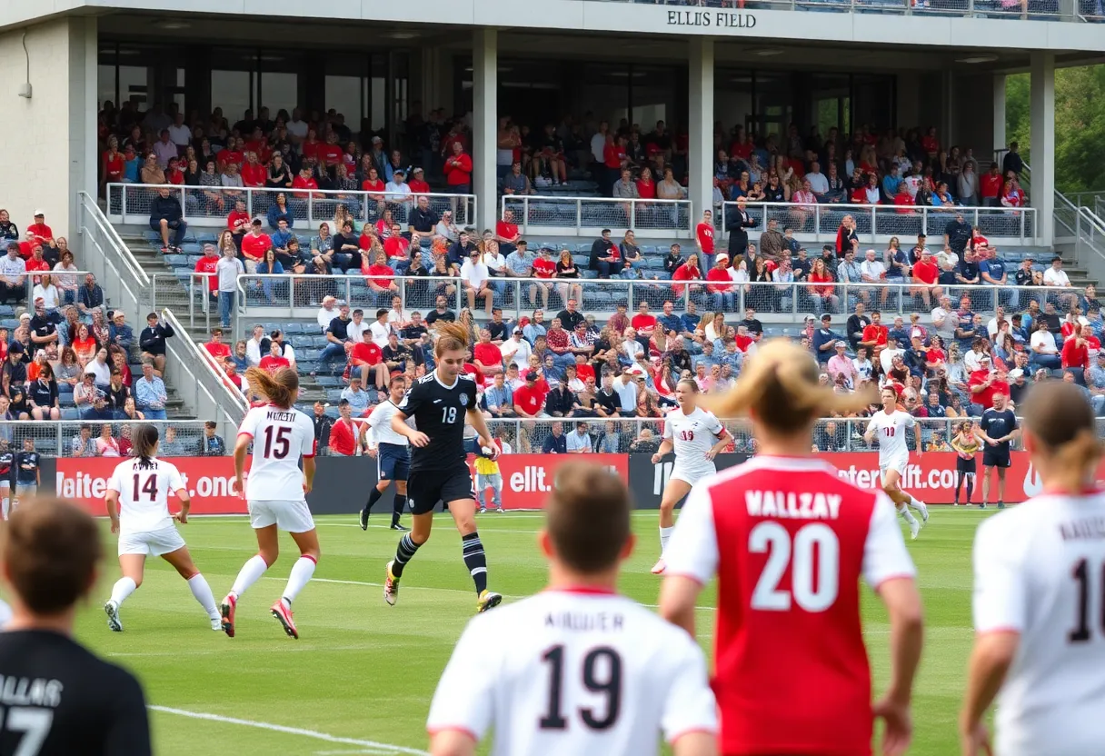 Soccer match between Arkansas and Texas A&M