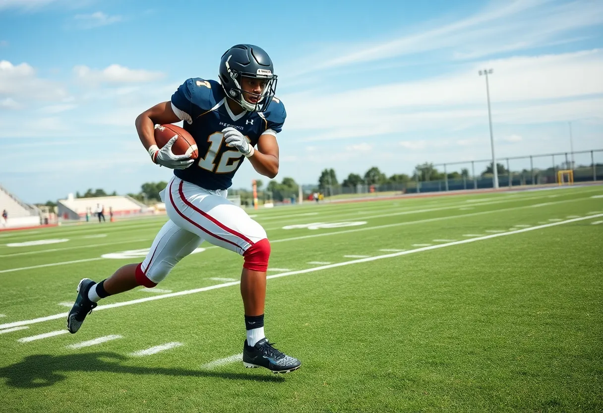 Brandon Arrington committing to Texas A&M University.