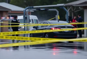 Police investigating a shooting at a car wash in College Station.