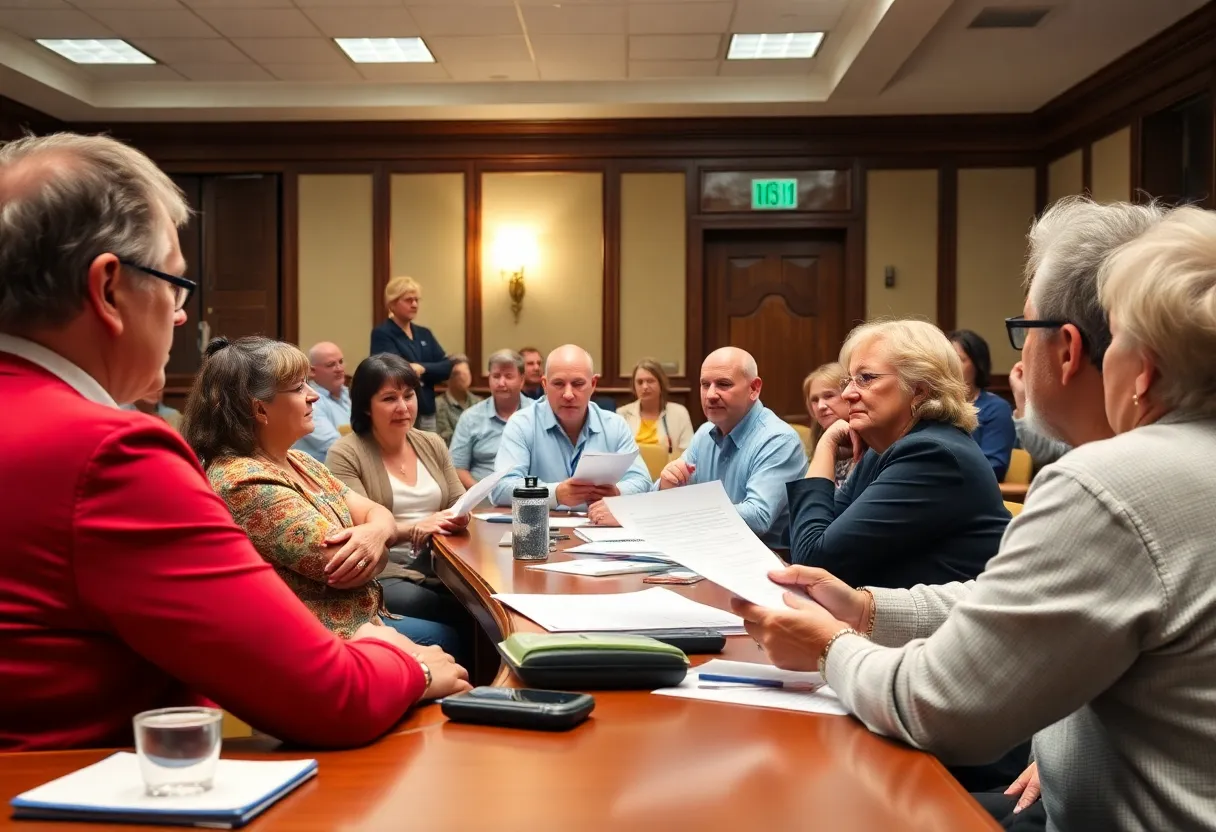 Residents voicing concerns at College Station Council Meeting