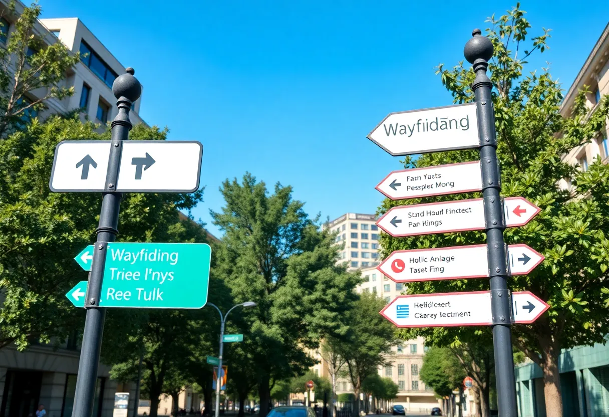 New wayfinding signs in College Station