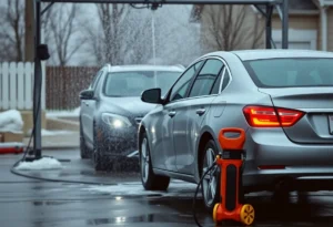 Car wash scene highlighting the seriousness of domestic violence
