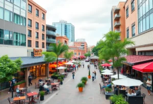 Conceptual illustration of Midtown development in College Station