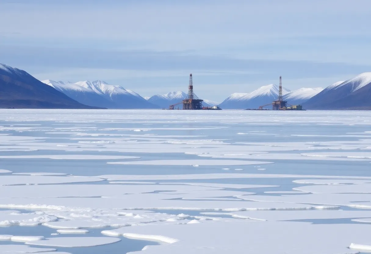 Oil Drilling in West Harrison Bay