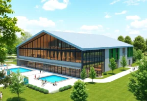 Rendering of the proposed Midtown recreation center