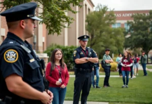 Increased police presence at Texas A&M University campus