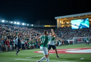 Texas A&M football team playing against Auburn in SEC game