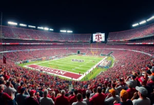 Texas A&M football fans during a game