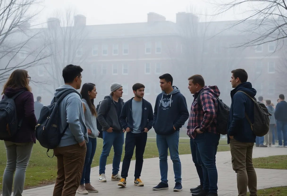Campus scene reflecting the serious nature of fraternity hazing investigation at Texas A&M University