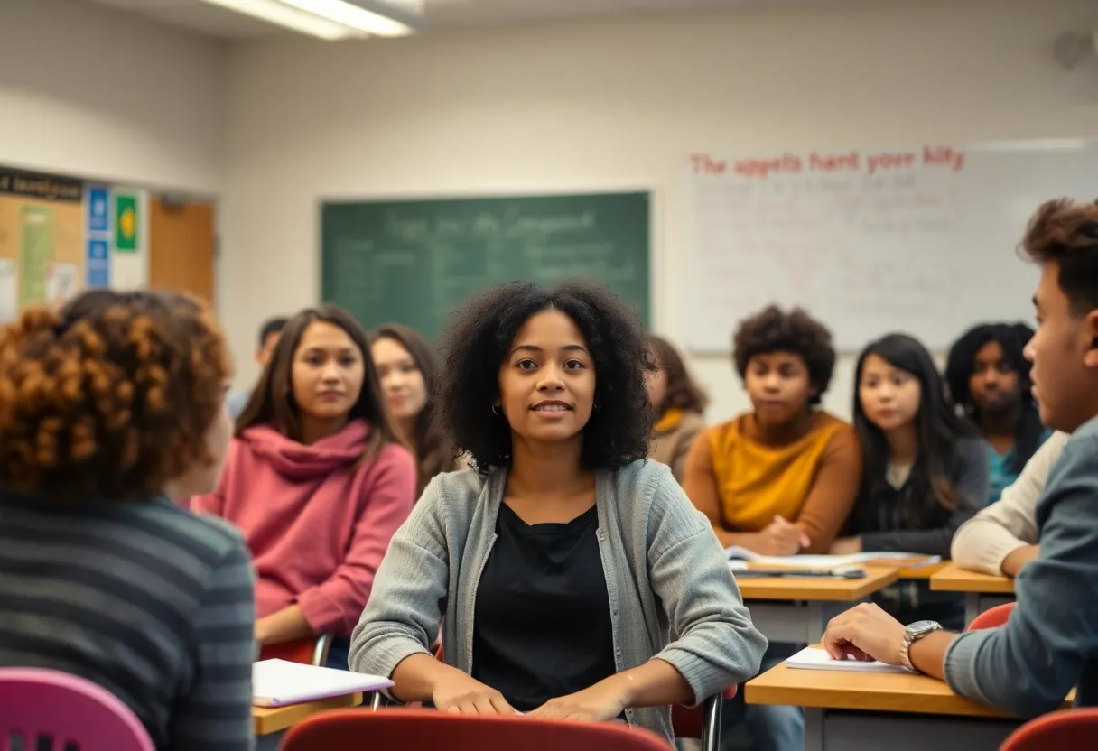 Classroom discussion about gender identity